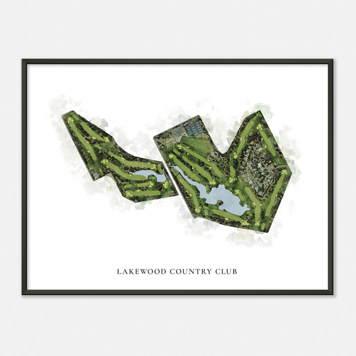 Print of Lakewood Country Club Classic Map