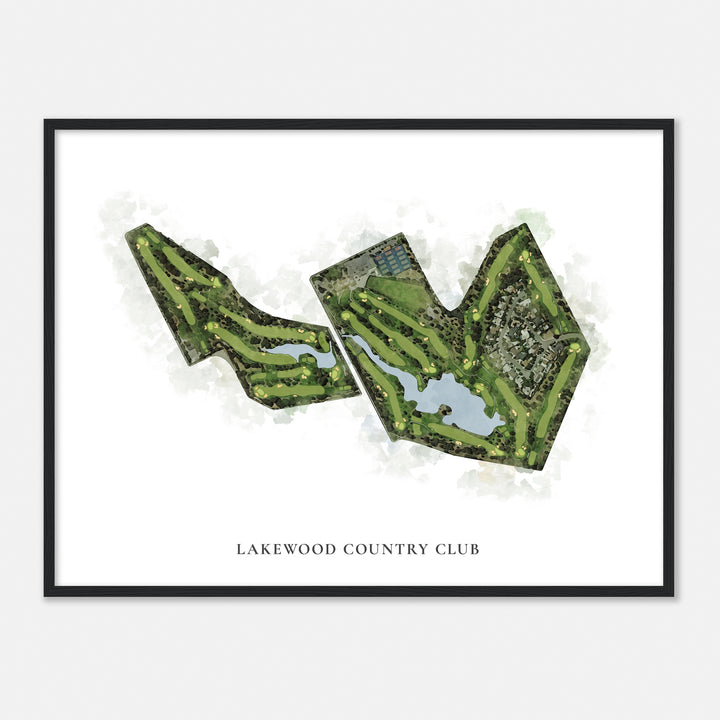 Print of Lakewood Country Club Classic Map