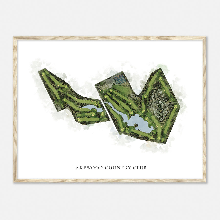 Print of Lakewood Country Club Classic Map