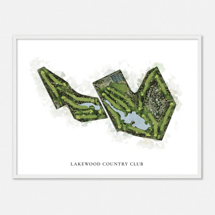 Print of Lakewood Country Club Classic Map