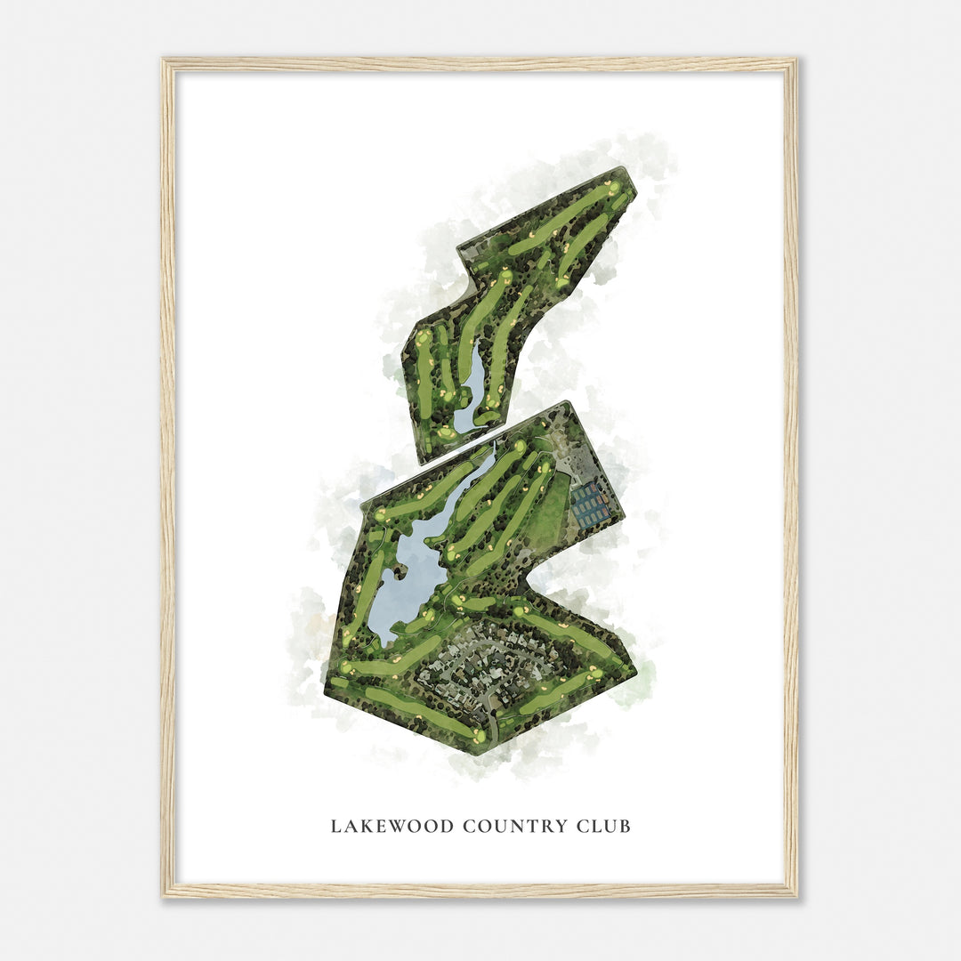 Print of Lakewood Country Club Classic Map