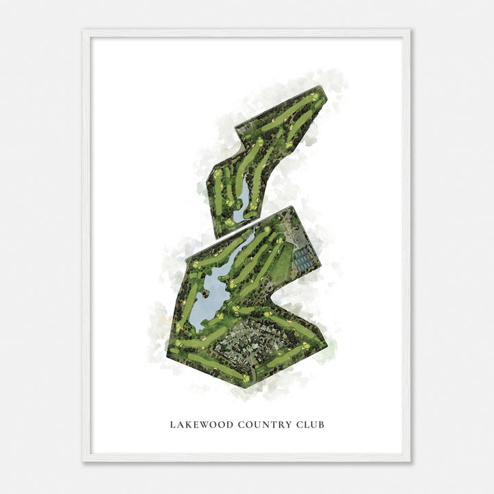 Print of Lakewood Country Club Classic Map
