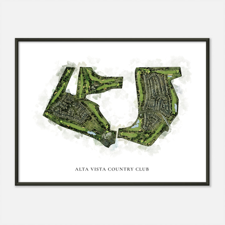 Print of Alta Vista Country Club Classic Map