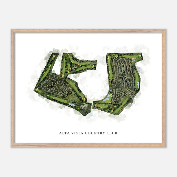 Print of Alta Vista Country Club Classic Map