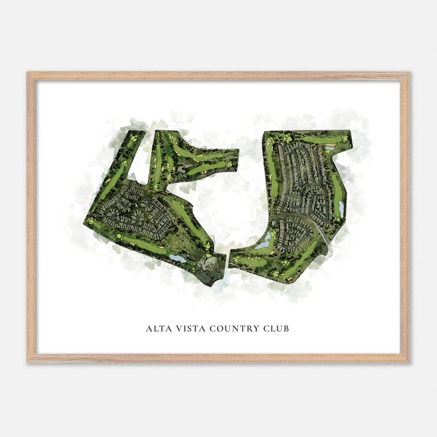 Print of Alta Vista Country Club Classic Map