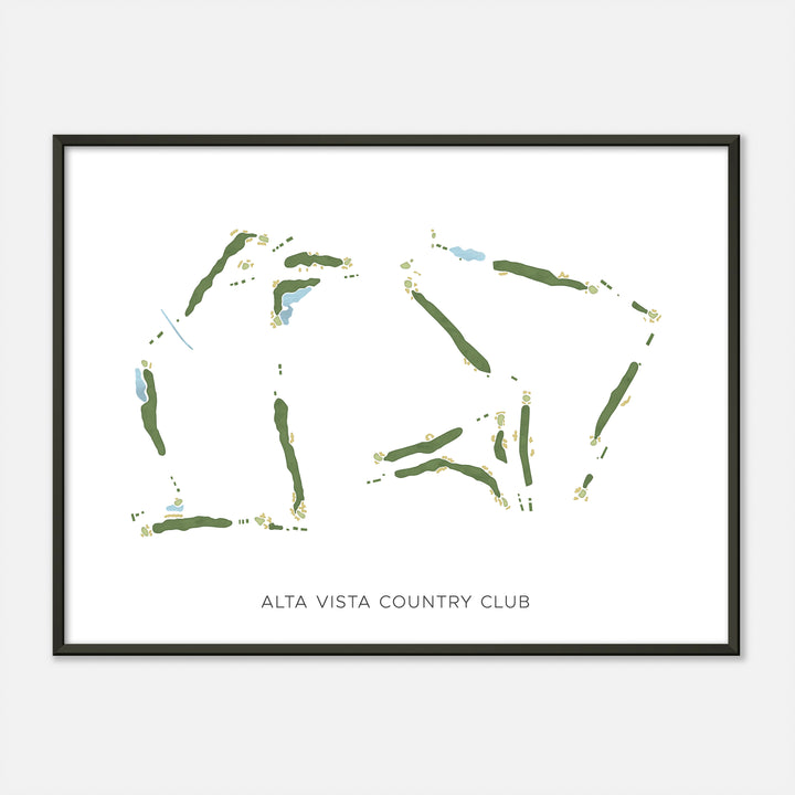 Print of Alta Vista Country Club Modern Map