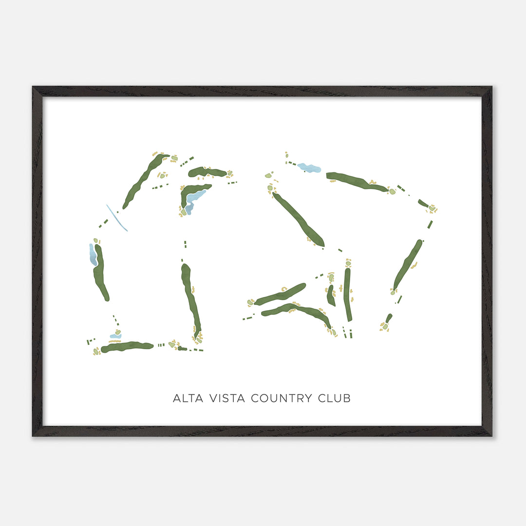 Print of Alta Vista Country Club Modern Map