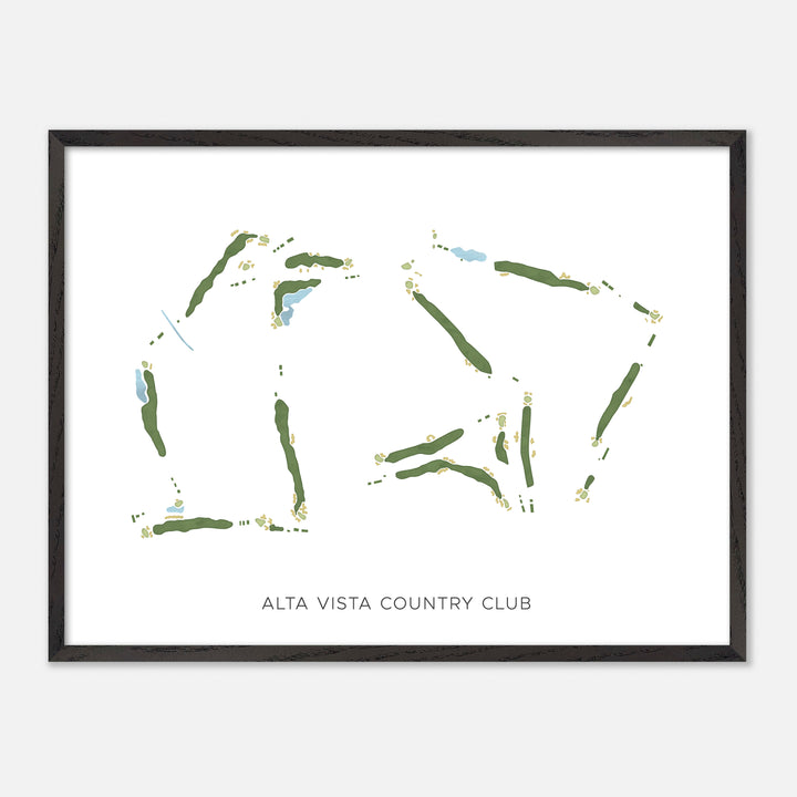 Print of Alta Vista Country Club Modern Map