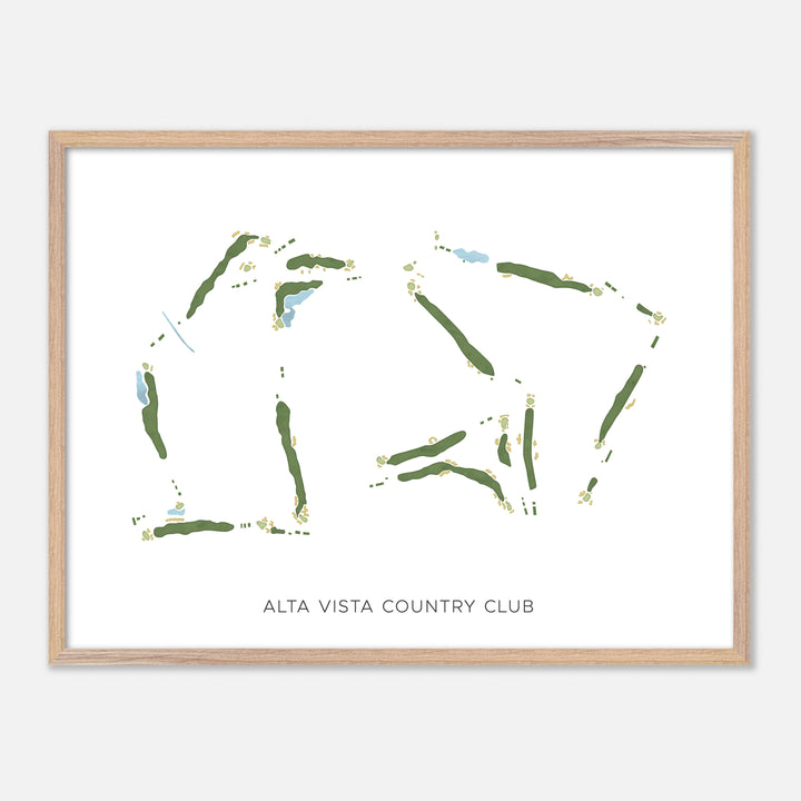 Print of Alta Vista Country Club Modern Map