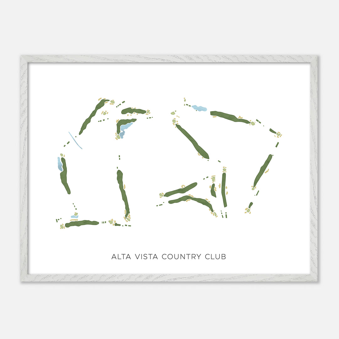 Print of Alta Vista Country Club Modern Map