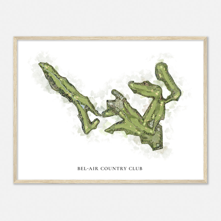 Print of Bel-Air Country Club Classic Map