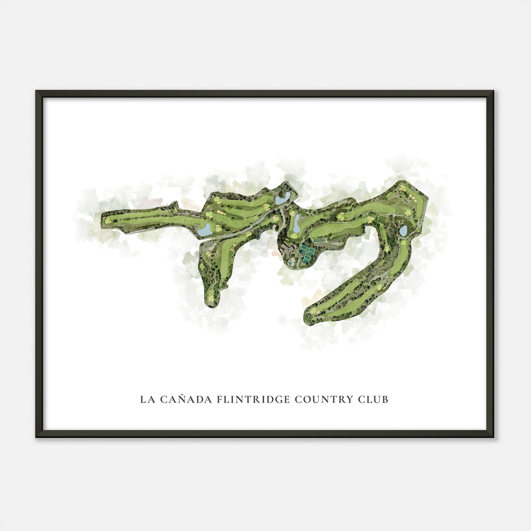 Print of La Cañada Flintridge Country Club Classic Map