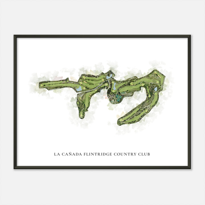 Print of La Cañada Flintridge Country Club Classic Map