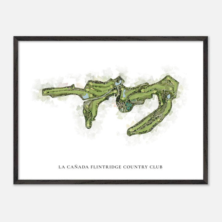Print of La Cañada Flintridge Country Club Classic Map