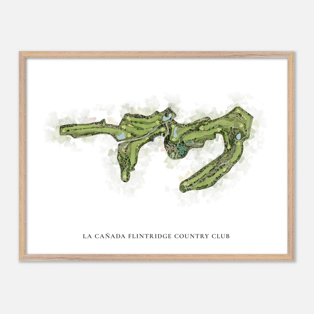 Print of La Cañada Flintridge Country Club Classic Map