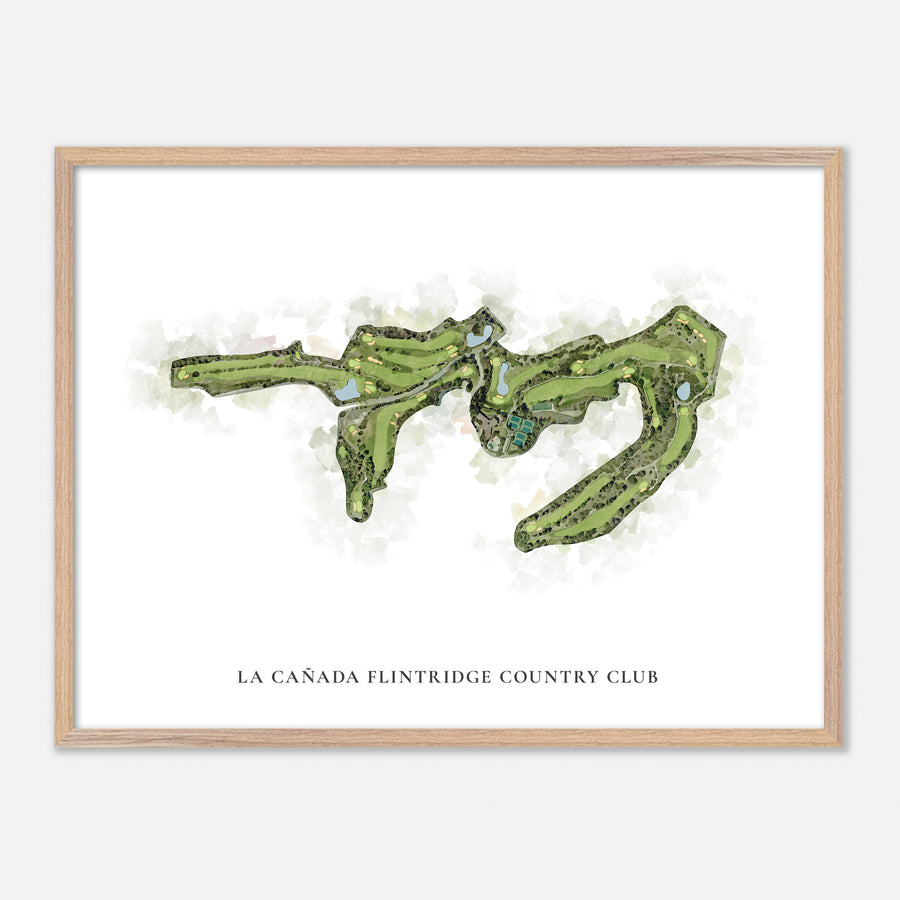 Print of La Cañada Flintridge Country Club Classic Map