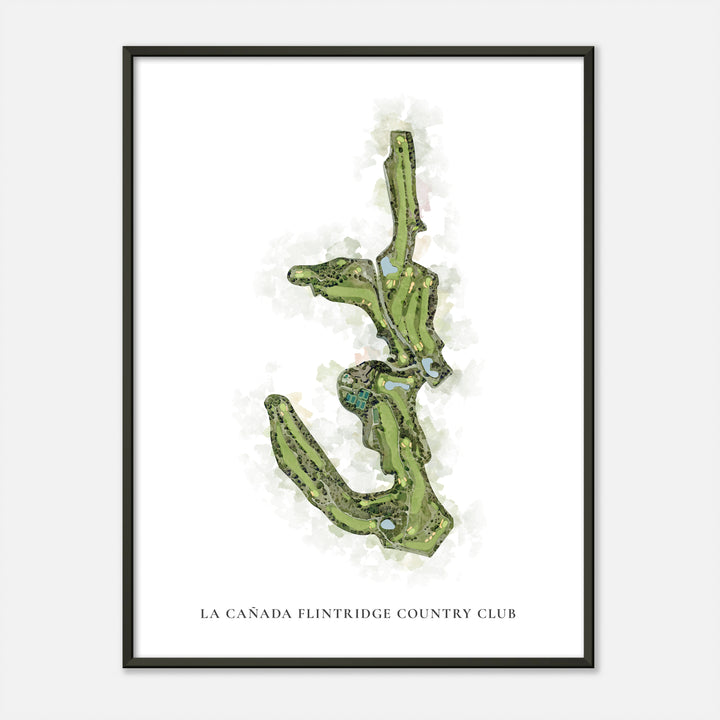 Print of La Cañada Flintridge Country Club Classic Map