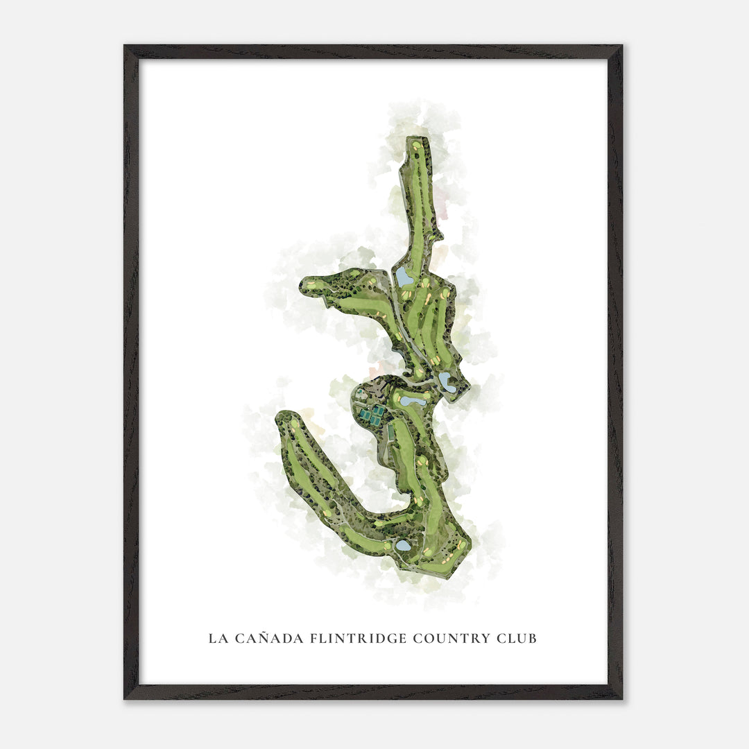 Print of La Cañada Flintridge Country Club Classic Map