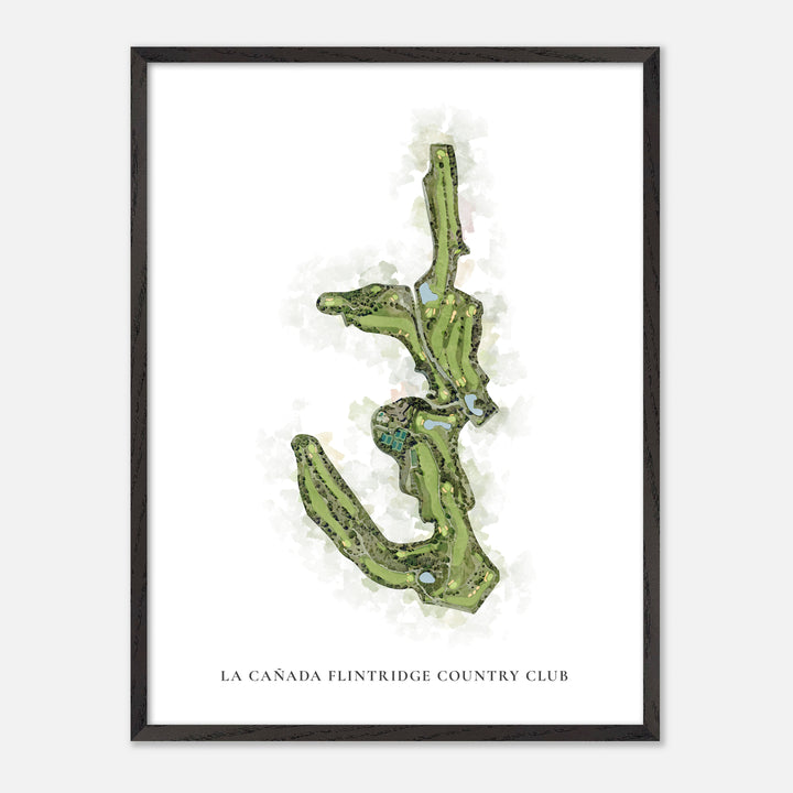 Print of La Cañada Flintridge Country Club Classic Map
