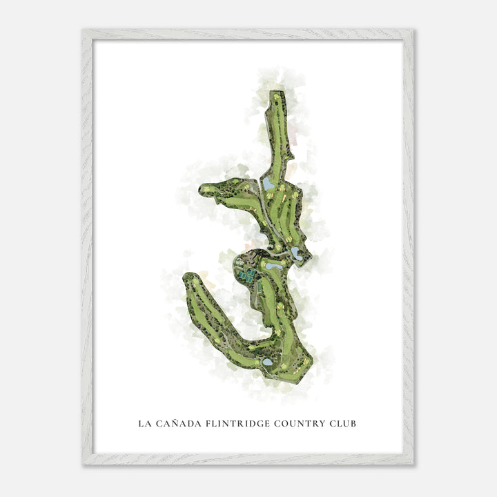 Print of La Cañada Flintridge Country Club Classic Map