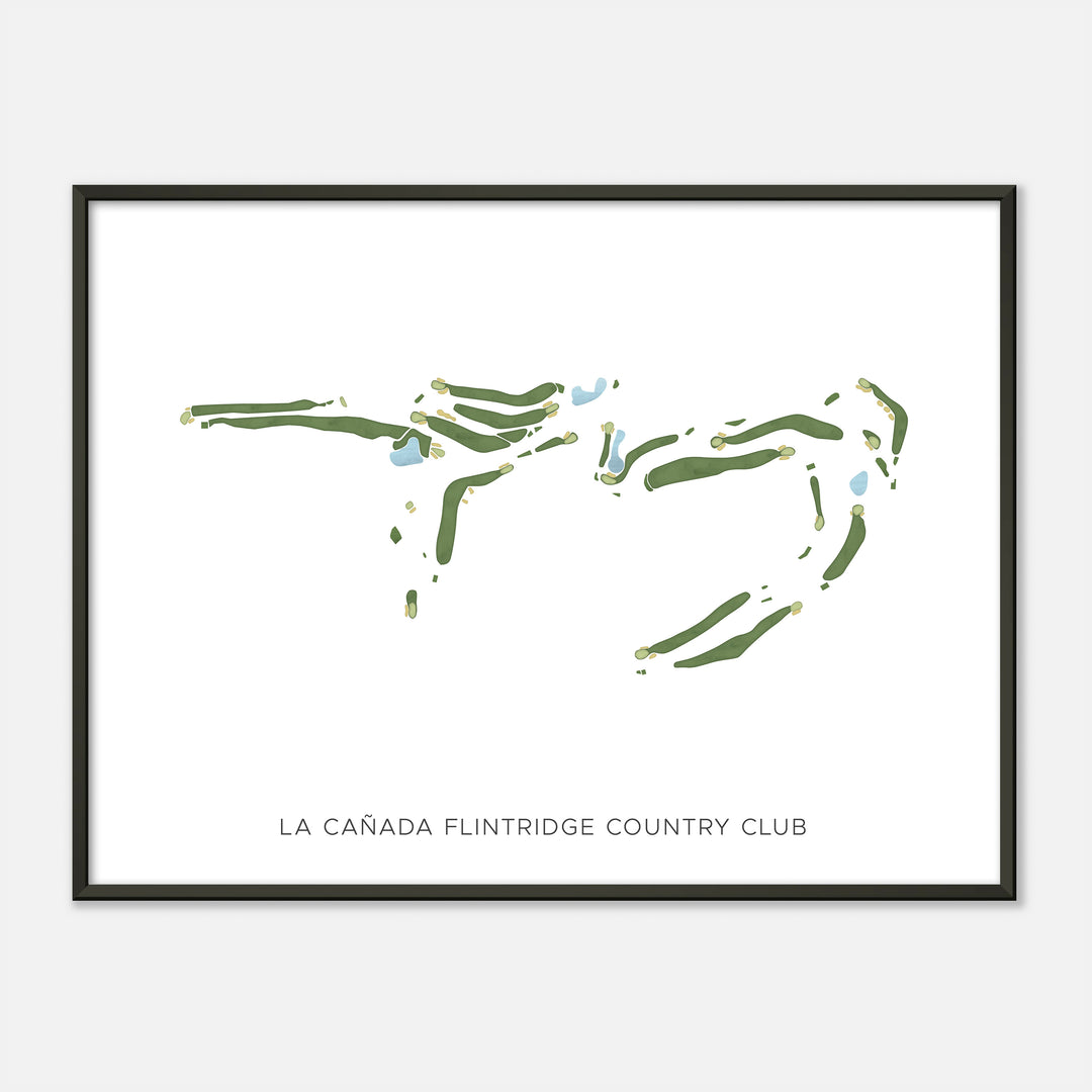 Print of La Cañada Flintridge Country Club Modern Map
