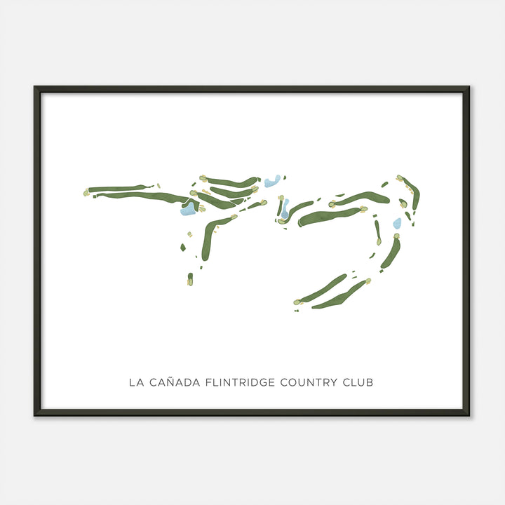 Print of La Cañada Flintridge Country Club Modern Map
