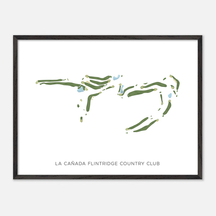 Print of La Cañada Flintridge Country Club Modern Map
