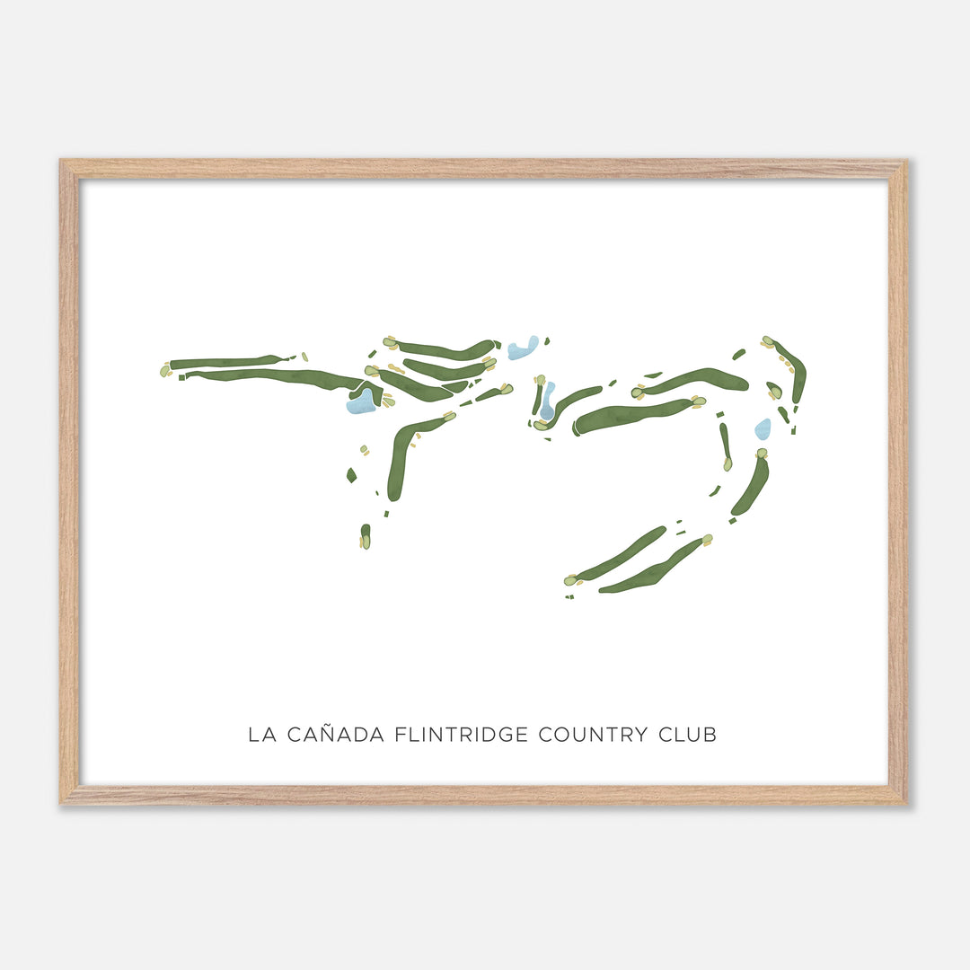 Print of La Cañada Flintridge Country Club Modern Map