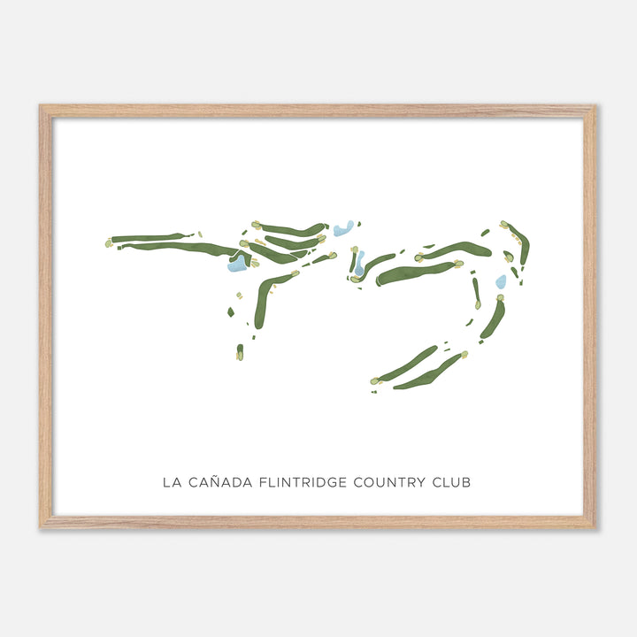 Print of La Cañada Flintridge Country Club Modern Map