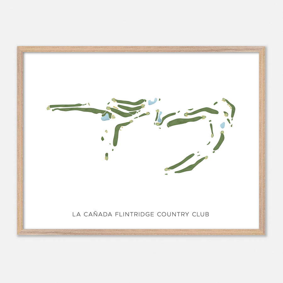 Print of La Cañada Flintridge Country Club Modern Map