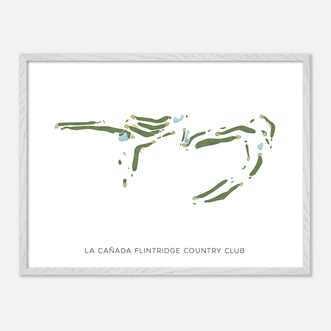 Print of La Cañada Flintridge Country Club Modern Map