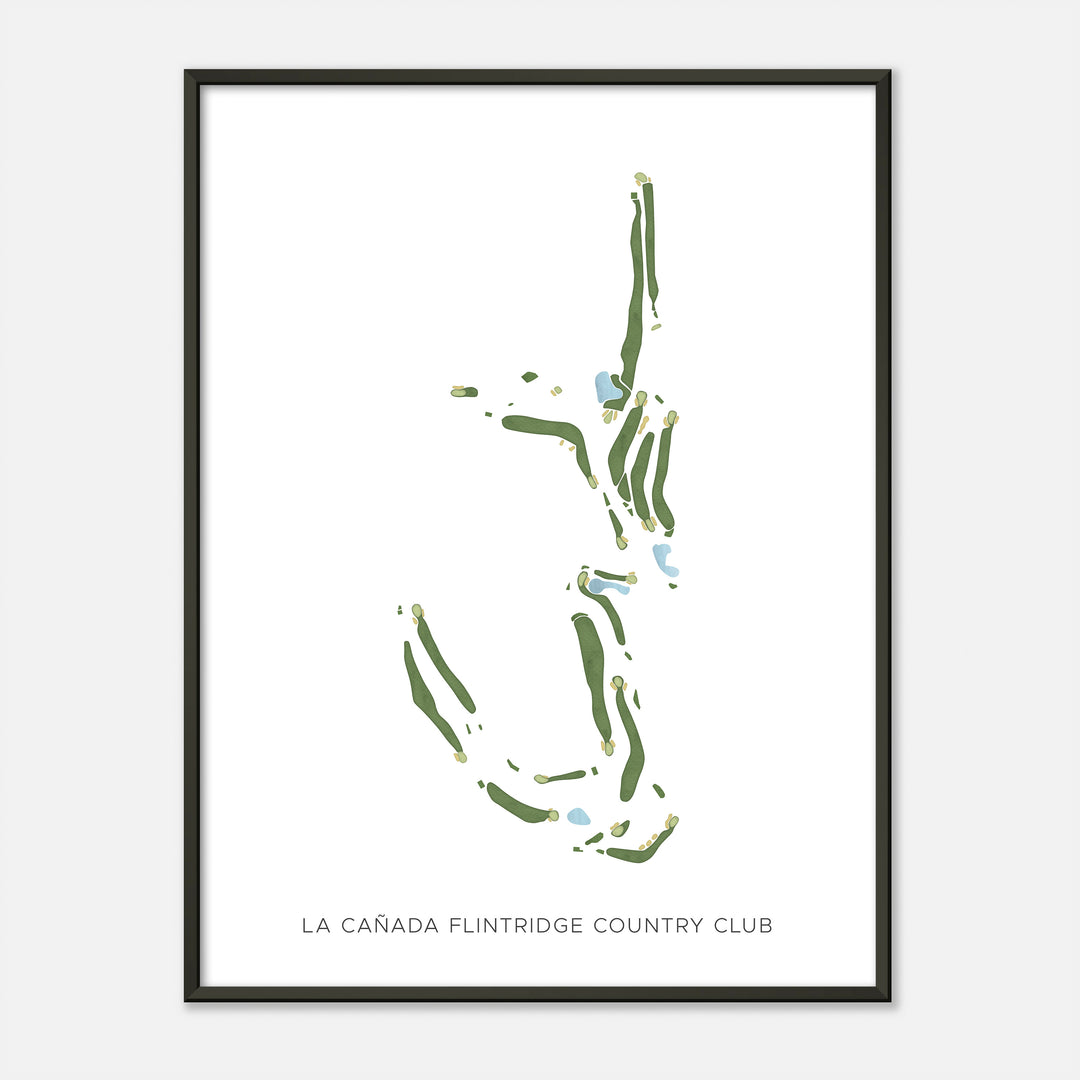 Print of La Cañada Flintridge Country Club Modern Map