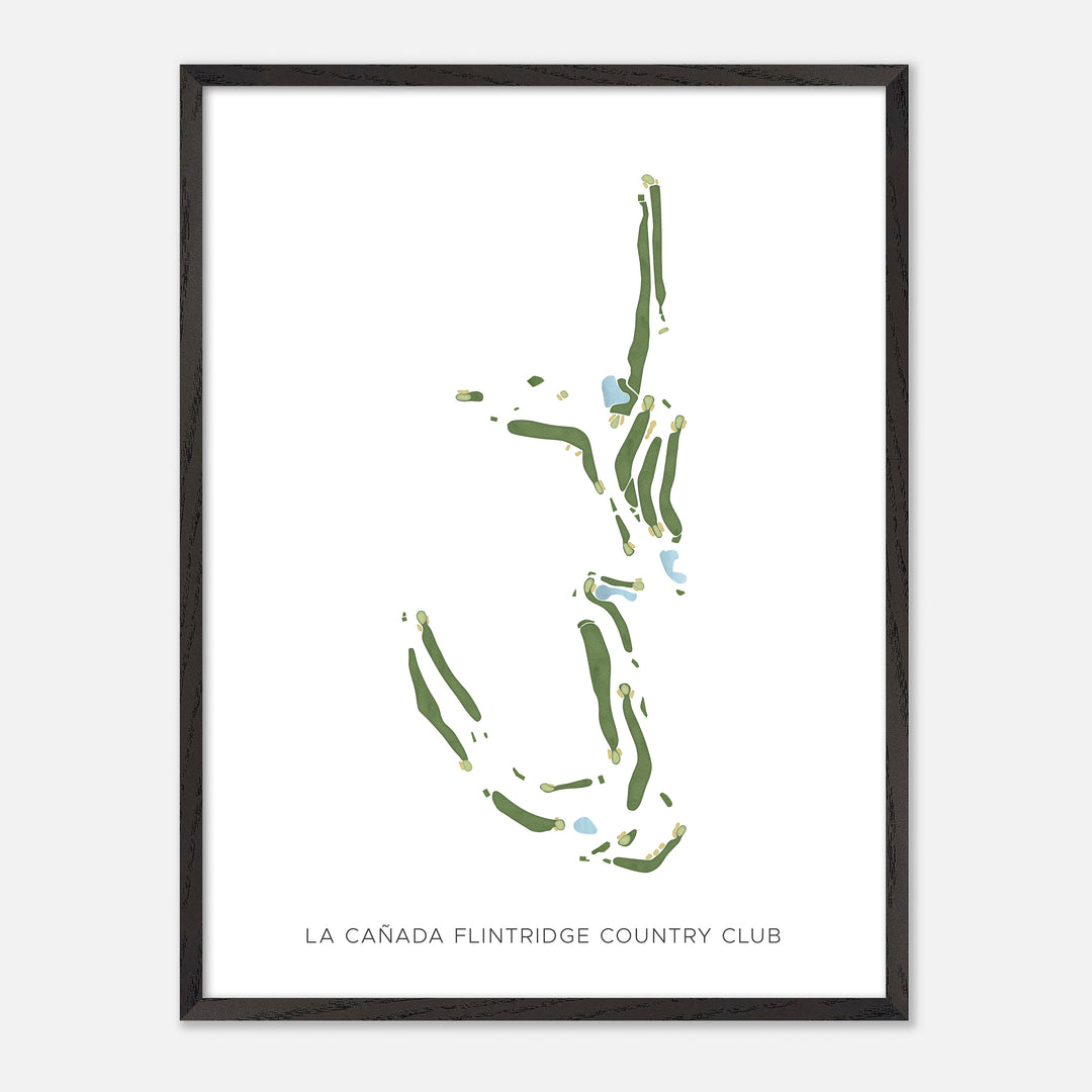 Print of La Cañada Flintridge Country Club Modern Map