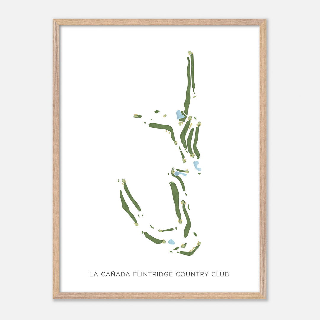 Print of La Cañada Flintridge Country Club Modern Map