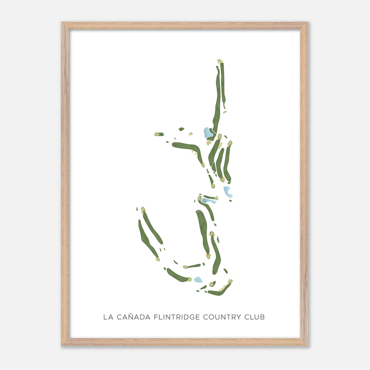 Print of La Cañada Flintridge Country Club Modern Map