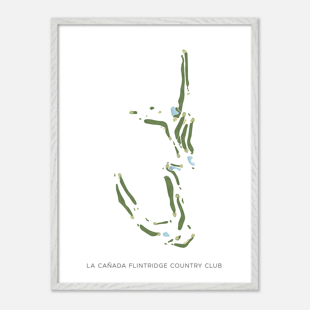 Print of La Cañada Flintridge Country Club Modern Map