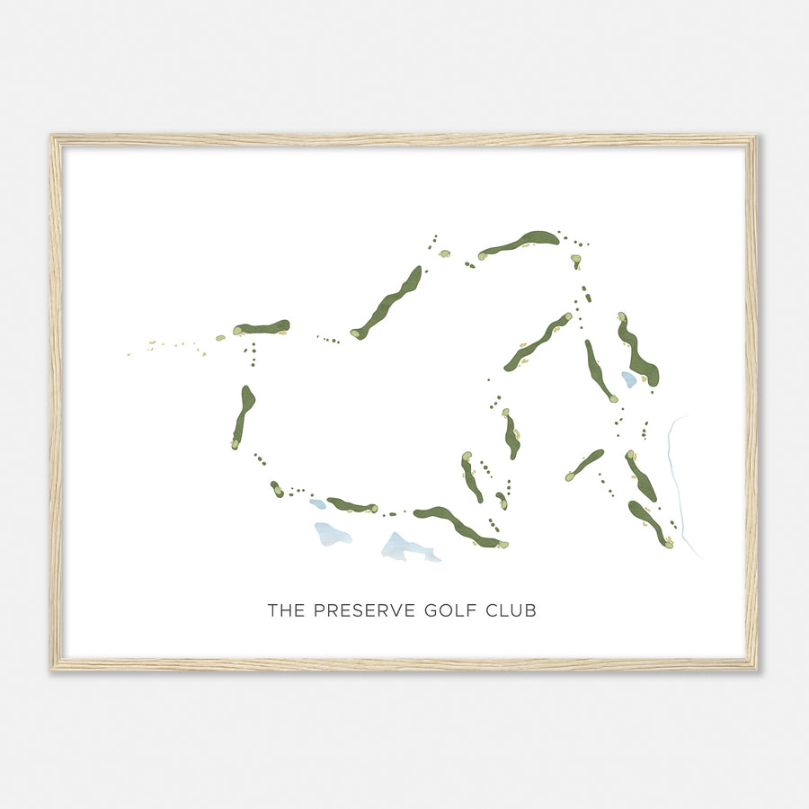 Print of The Preserve Golf Club Modern Map