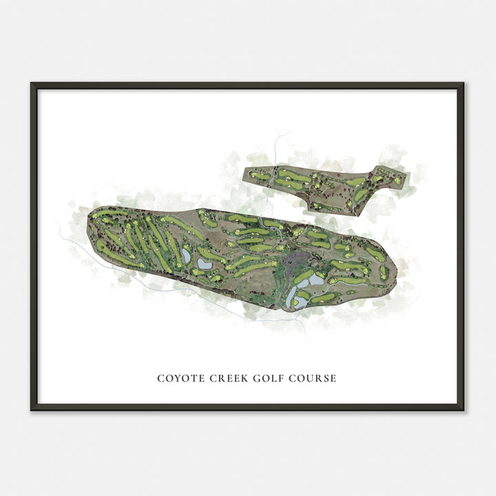 Print of Coyote Creek Golf Course Classic Map