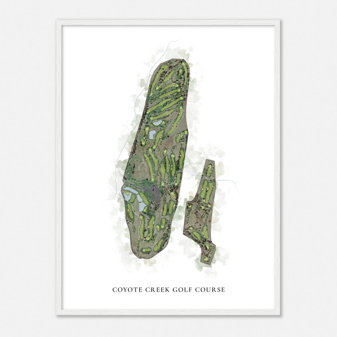 Print of Coyote Creek Golf Course Classic Map