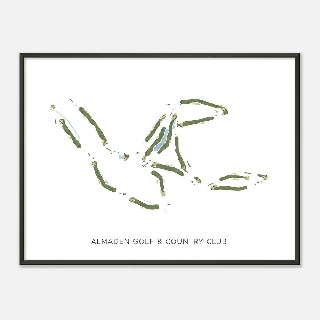 Print of Almaden Golf & Country Club Modern Map