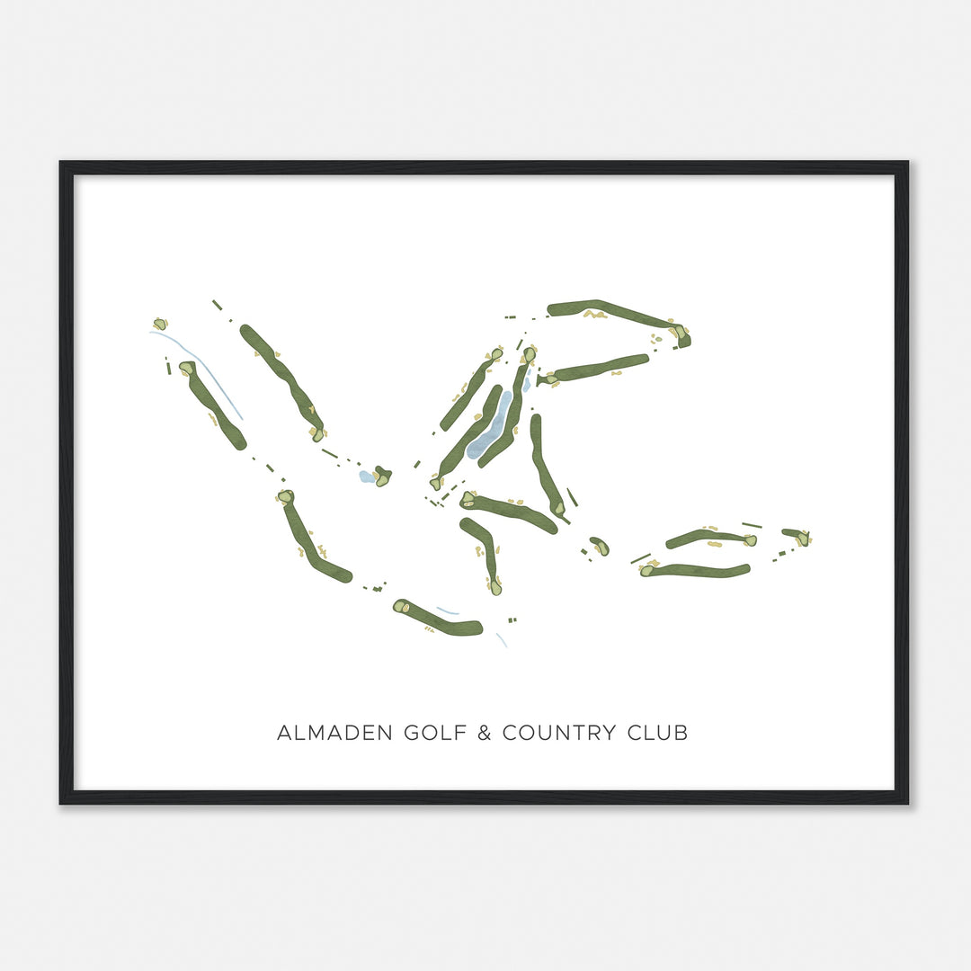 Print of Almaden Golf & Country Club Modern Map