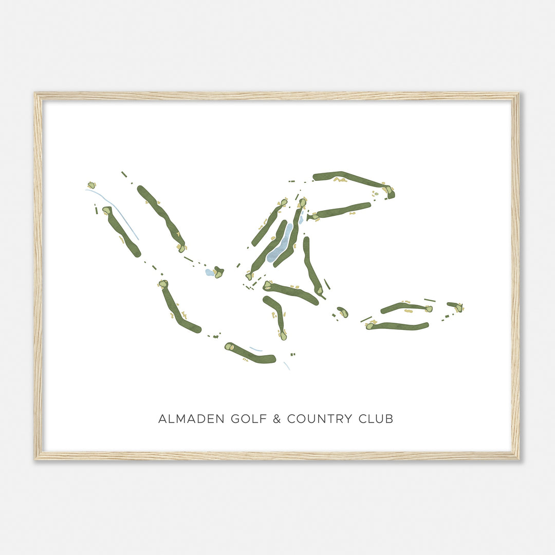 Print of Almaden Golf & Country Club Modern Map