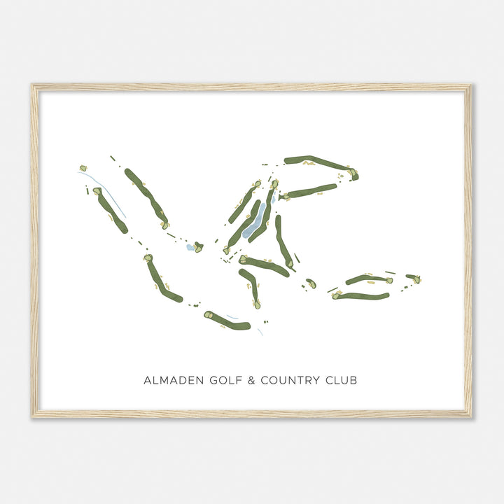 Print of Almaden Golf & Country Club Modern Map