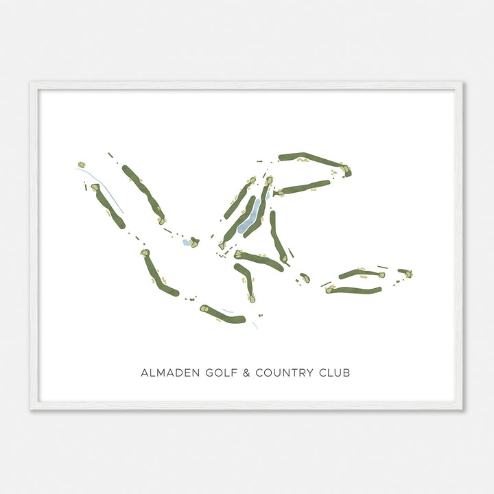 Print of Almaden Golf & Country Club Modern Map