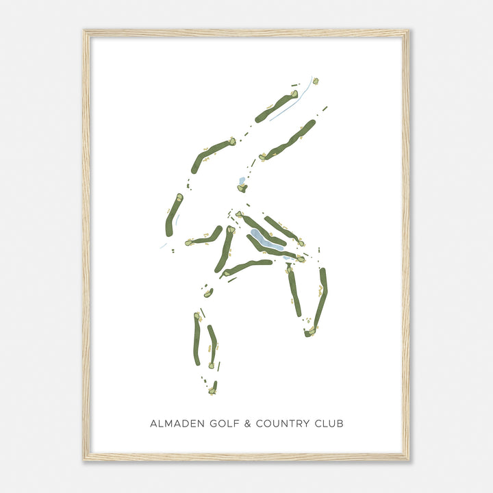 Print of Almaden Golf & Country Club Modern Map