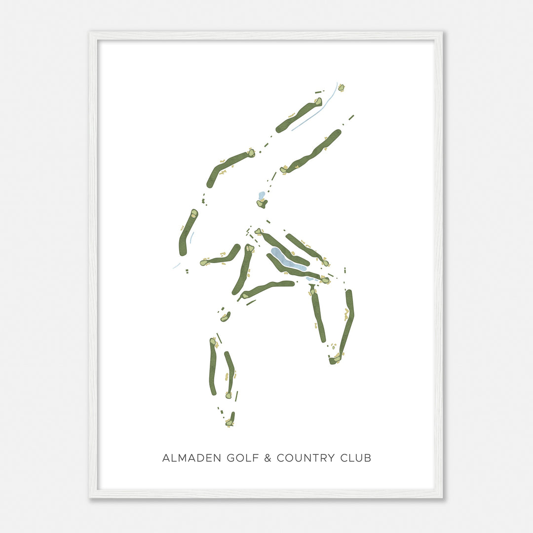 Print of Almaden Golf & Country Club Modern Map