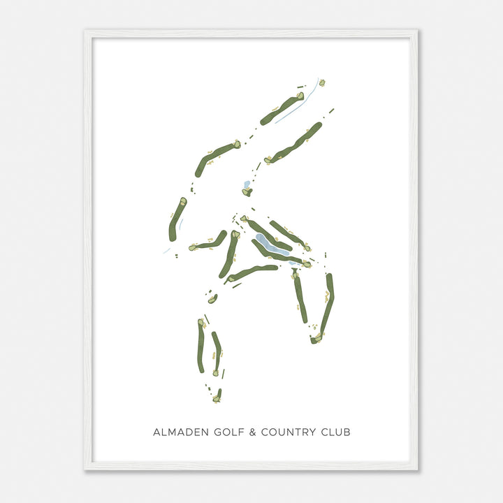 Print of Almaden Golf & Country Club Modern Map