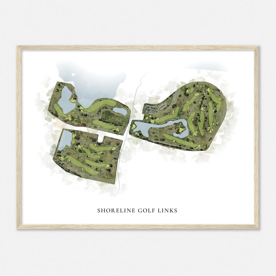 Print of Shoreline Golf Links Classic Map