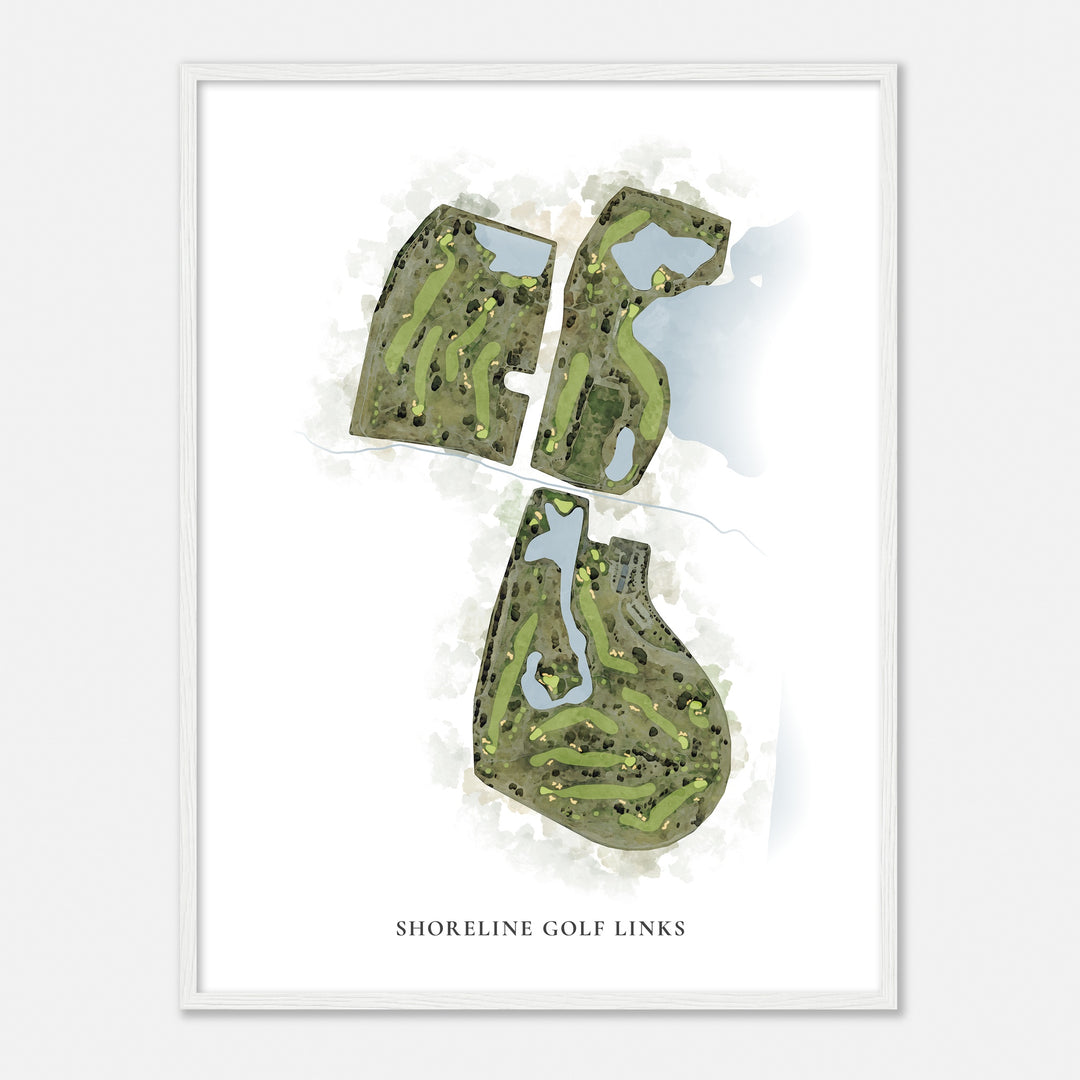 Print of Shoreline Golf Links Classic Map