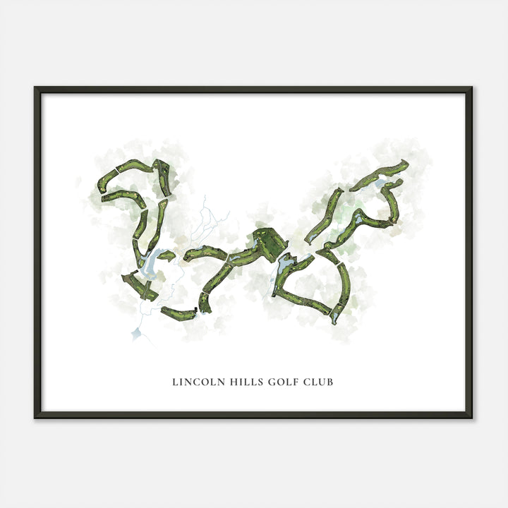 Print of Lincoln Hills Golf Club Classic Map